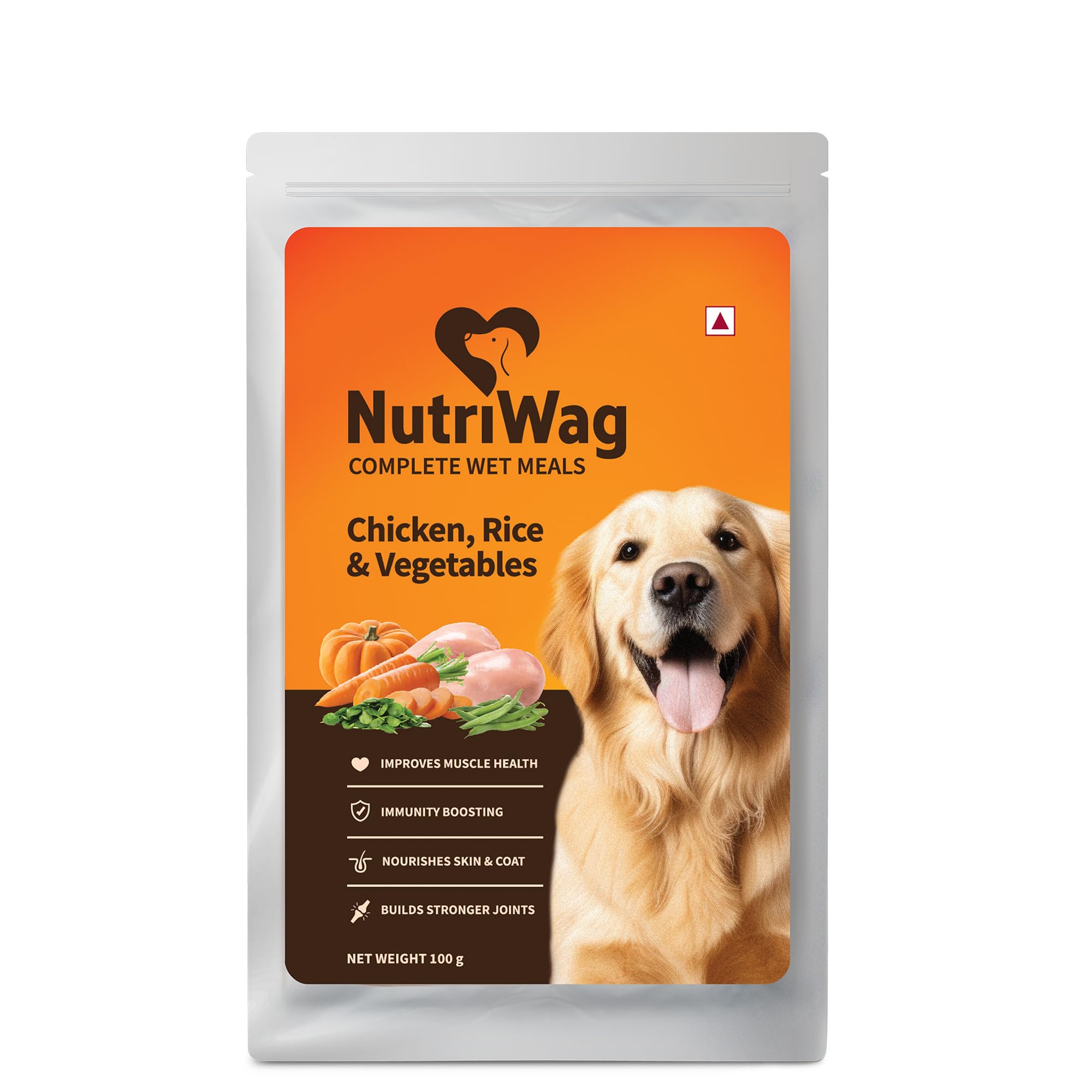 Heads Up For Tails Nutriwag Balanced Meals with Real Chicken, Rice & Vegetables | Human-Grade Ingredients | Rich Source of Proteins | No Added Flavours | Wet Food for Dogs - 100 gm, All Life Stages (B0D73HR1NW) Amazon Price History, Amazon Price Tracker