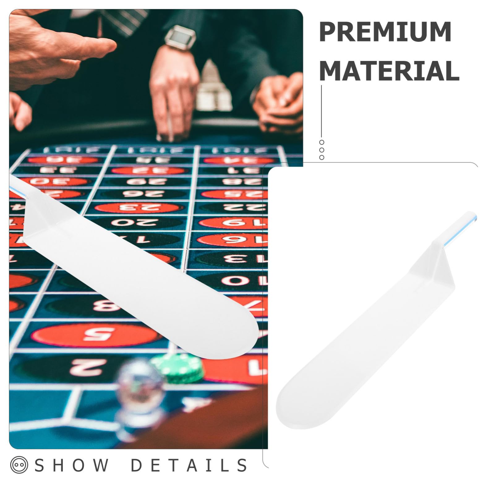 Toyvian 2stücke Portable Poker Karten Dealer Professionelle Spielkarten Schaufel Für Texas Hold Praktisches Zubehör Für Kartenspiele Robustes Design Aus Stabilem Kunststoff