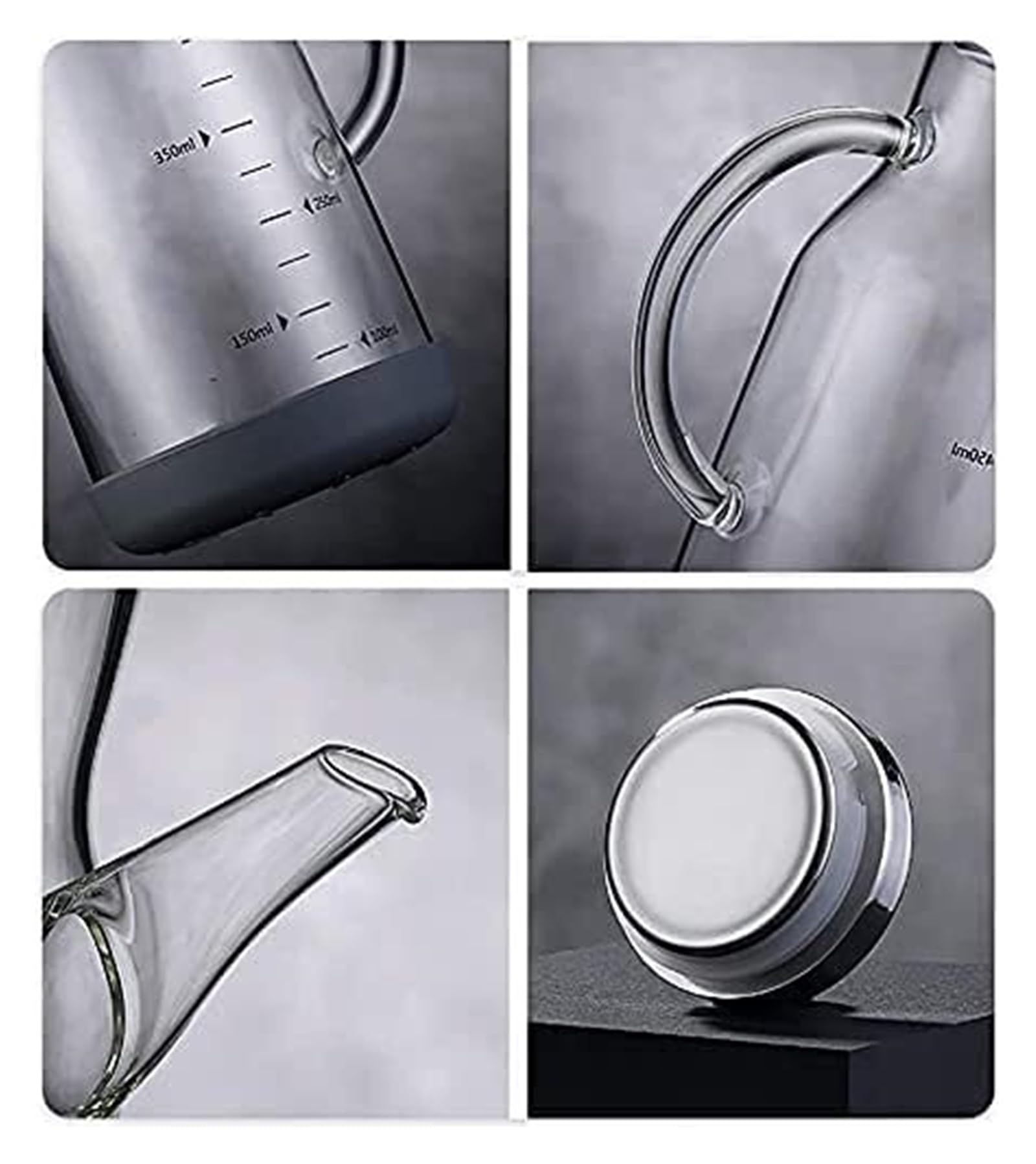 Dozownik do oliwy z oliwek, dozownik do oliwy i octu ze szkła Superior, duża pojemność, szeroki otwór ułatwiający napełnianie (butelki 550 ml)(