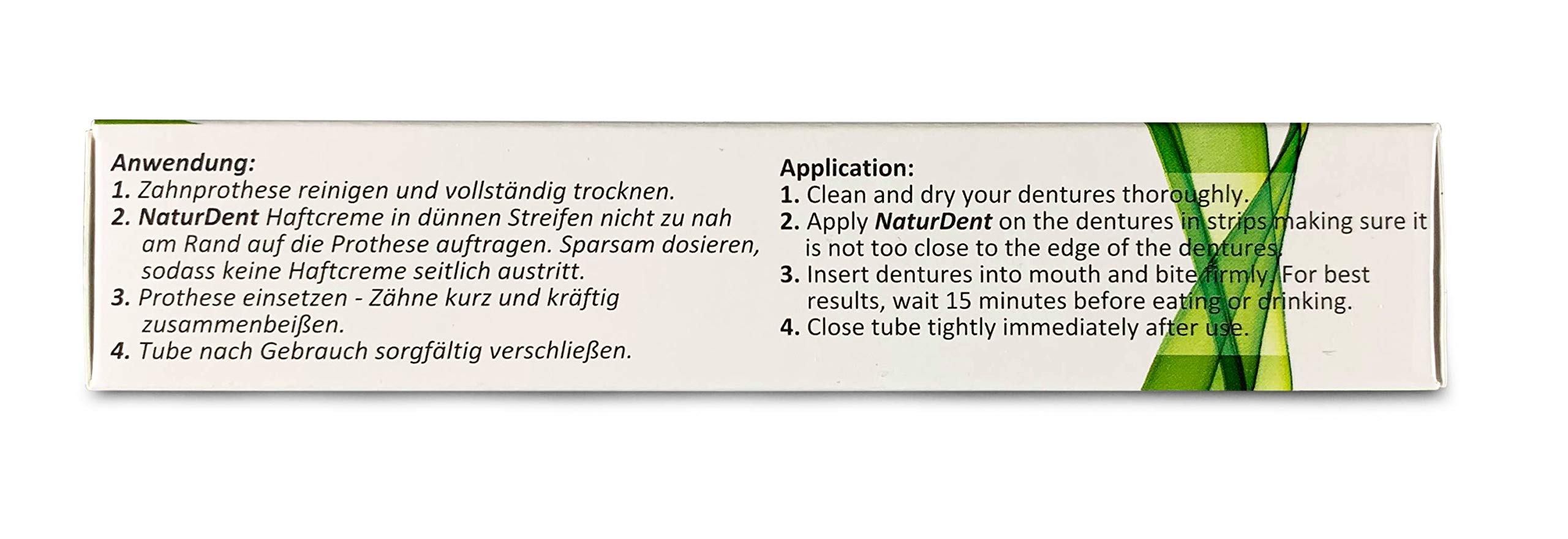 Natural Strong Waterproof Denture Adhesive Holds Dentures Longer and