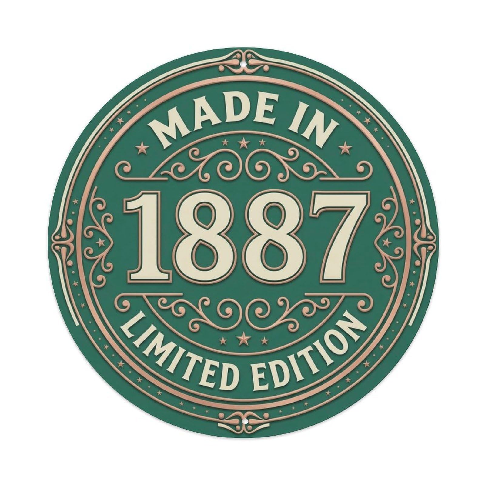 Okahys 8X8inch(20X20cm) Made In 1887 Limited Edition Metal Tin Sign