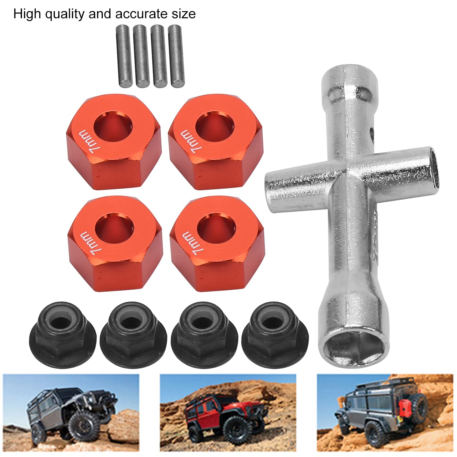 Adattatore Mozzo Esagonale RC Lega 12mm (viola). - Leroy Merlin - Foto 3