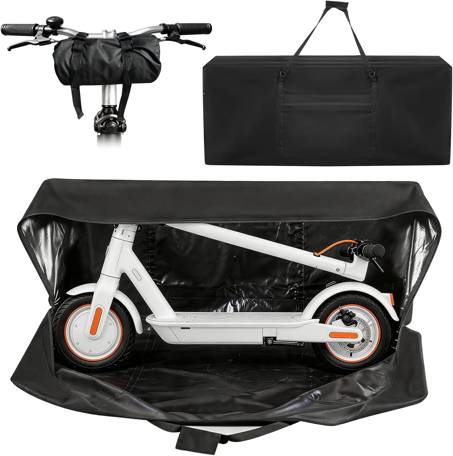 Scooter Travel Bag,51”D×12”W×20”H, Includes Storage Bag | Fits 43–49 Inch Commuter Electric Scooters, Made of Heavy-Duty 840D Oxford Fabric，scratch-resistant, waterproof, UV-proof