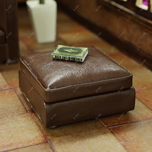 Miniatura 7 de iLAND Muebles de casa de muñecas, juego de sofá seccional en miniatura para decoración de casa de muñecas, accesorios a escala 112, sofá moderno de