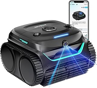 (2026 New) WYBOT C2 Vision AI Camera Cordless Pool Vacuum Robot for Inground&Above Pools, 8 Mode Robotic Pool Cleaner, Utr...