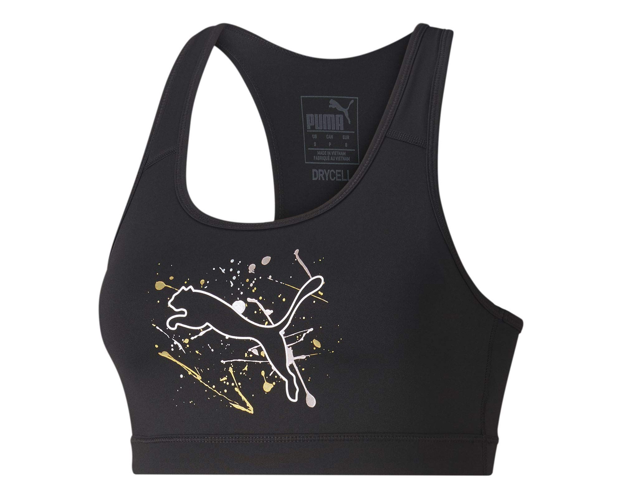 PUMA Women's 4Keeps Bra PM, Black, X-Small