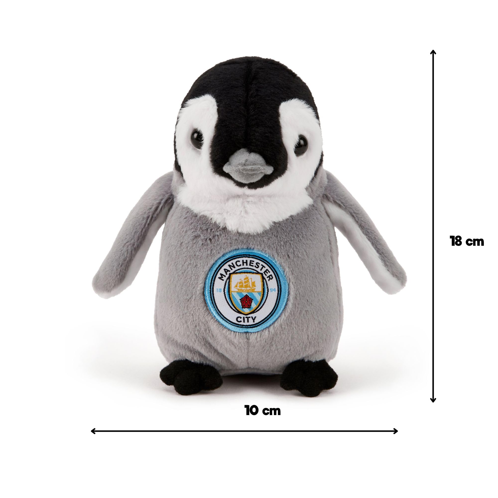 The Gift Scholars Man City FC 22cm Penguin Plush: Officially Licensed Eco-Friendly Football Soft Toy - Image 3