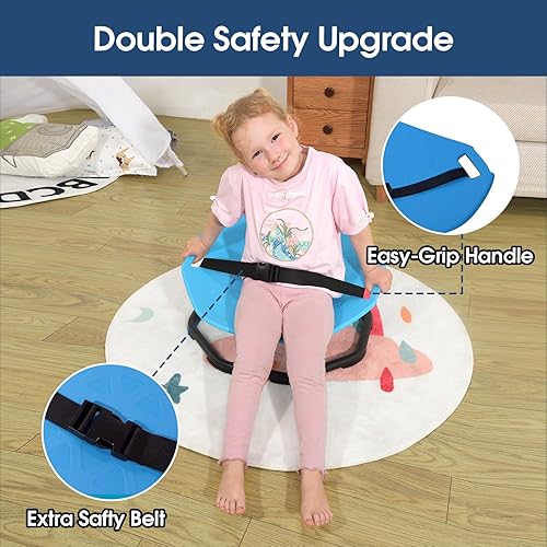Miniatura 3 de Silla Giratoria Sensorial para Niños Autistas, Silla Giratoria Mejorada para Niños con Manijas, Mejora el Enfoque y el Equilibrio, Ideal para Equipo