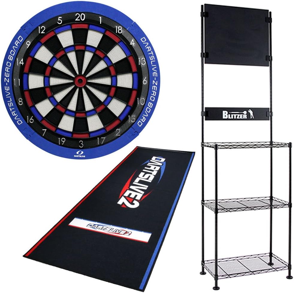Amazon 【 セット商品 】 DARTS LIVE ZERO BOARD & BLITZER ダーツ スタンド BSD21BK