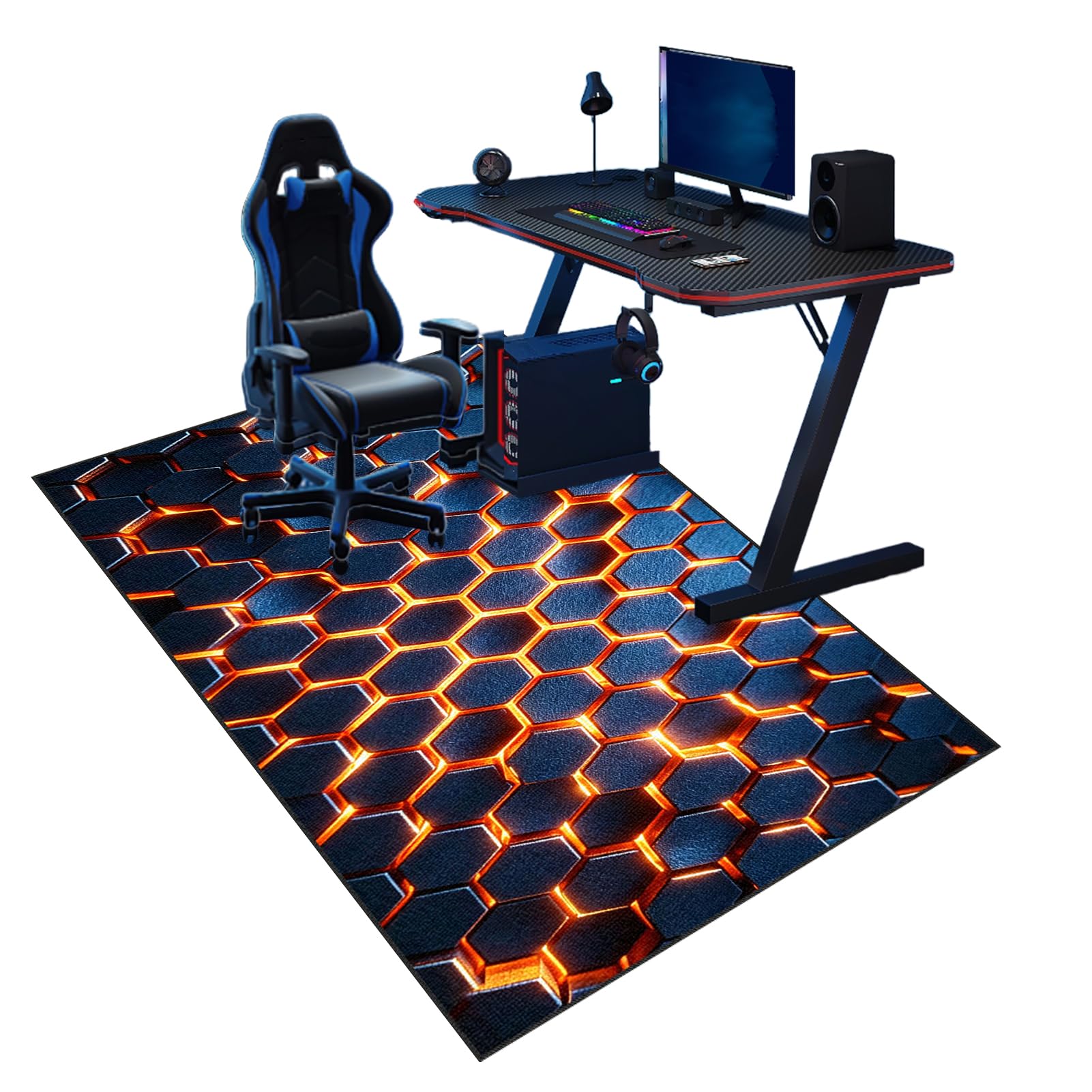 180 x 250 cm Antypoślizgowa mata na krzesło biurowe, mata ochronna na podłogę, mata podłogowa dla graczy, mata podłogowa do foteli gamingowych do domu i biura mata chroniąca podłogę