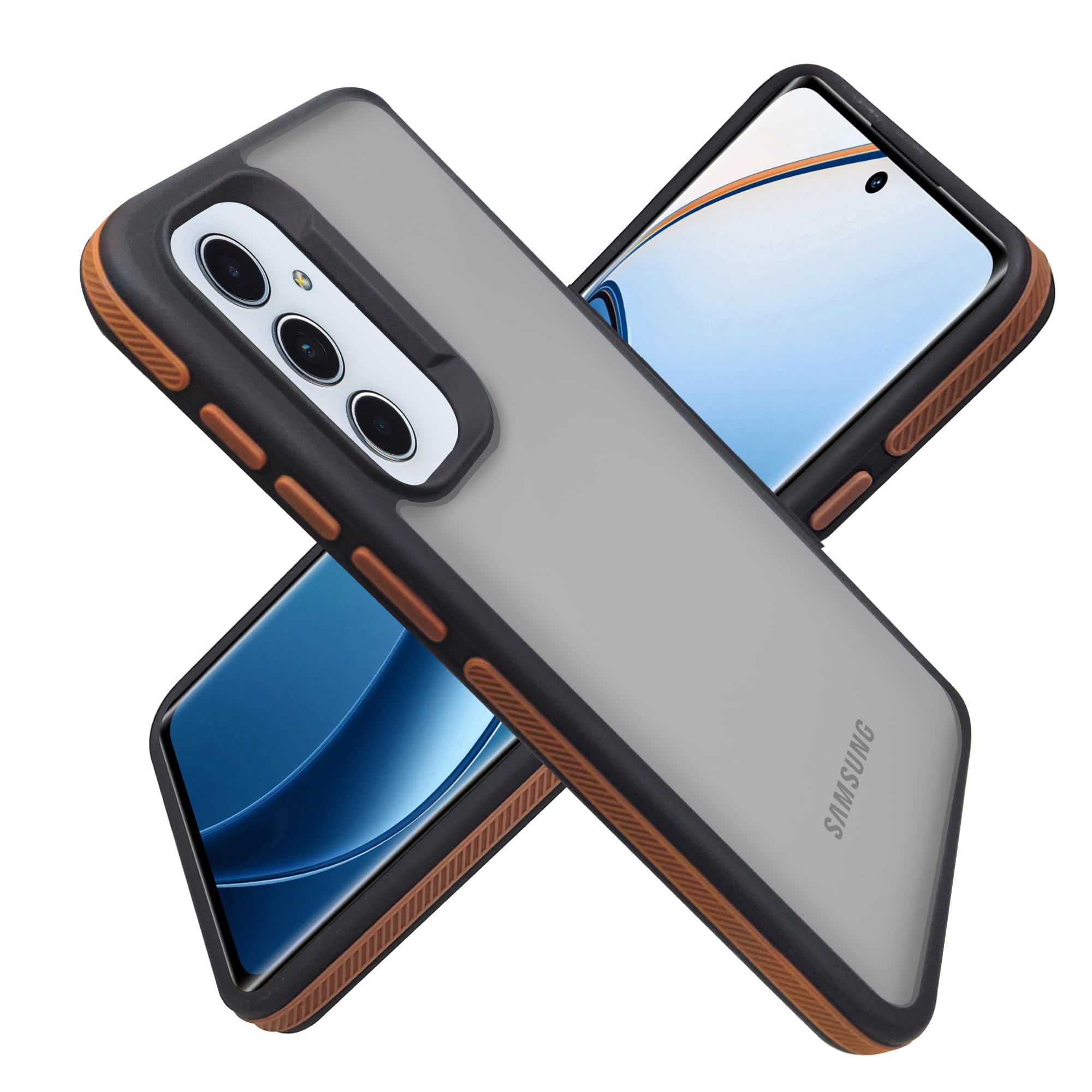 A rtistque Frosted Ultra Matte Back Cover Case for Samsung Galaxy A55 5G | Smooth Sides with Grip | Shockproof TPU Protective Design | Raised Camera Edges | Samsung A55 Back Cover- Brown (B0D47NH1WV) Amazon Price History, Amazon Price Tracker