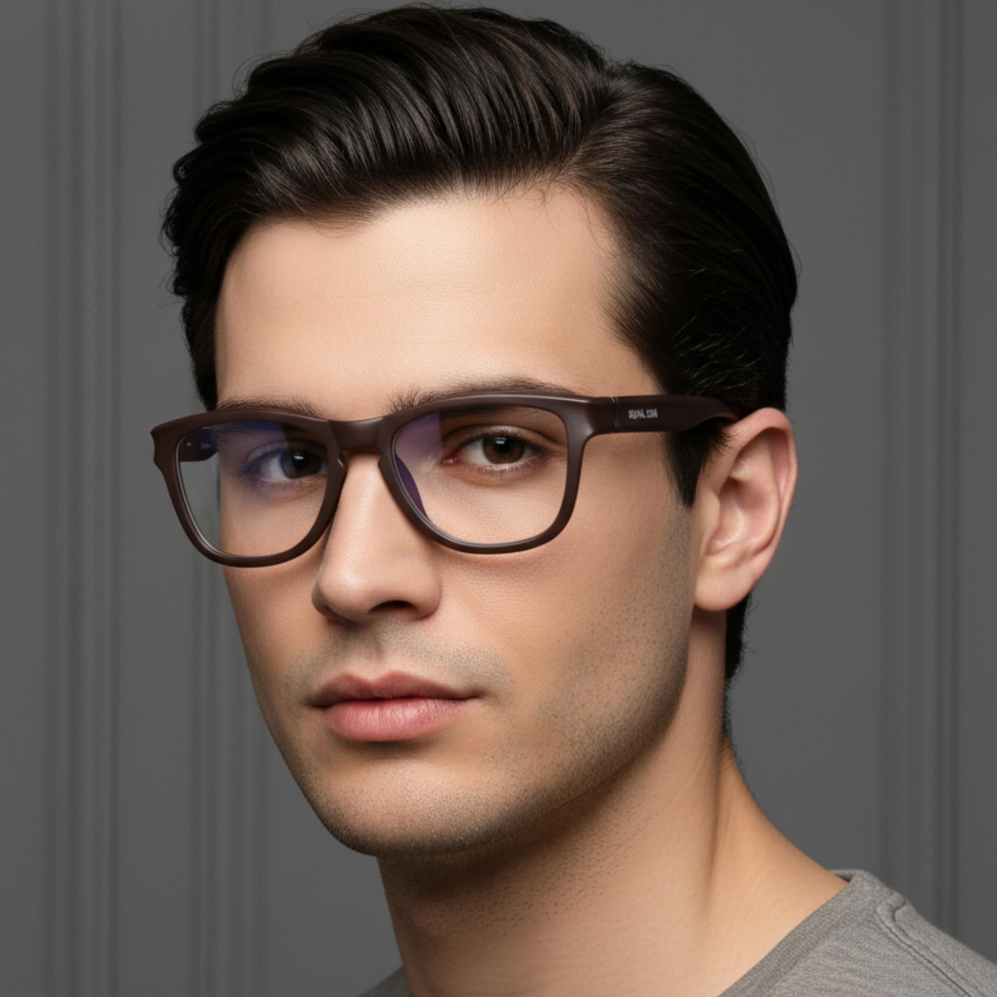 ROYAL SON Gafas de computadora cuadradas retro de borde completo, bloqueo de luz azul y protección UV, para hombres y mujeres, grandes, RS2020