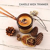 Vista 50 de 3 in 1 Candle Accessory Set, Candle Wick Trimmer Cutter, Candle Snuffer & Candle Wick Dipper for Candle Aromatherapy Lover Gift, Stainless Steel