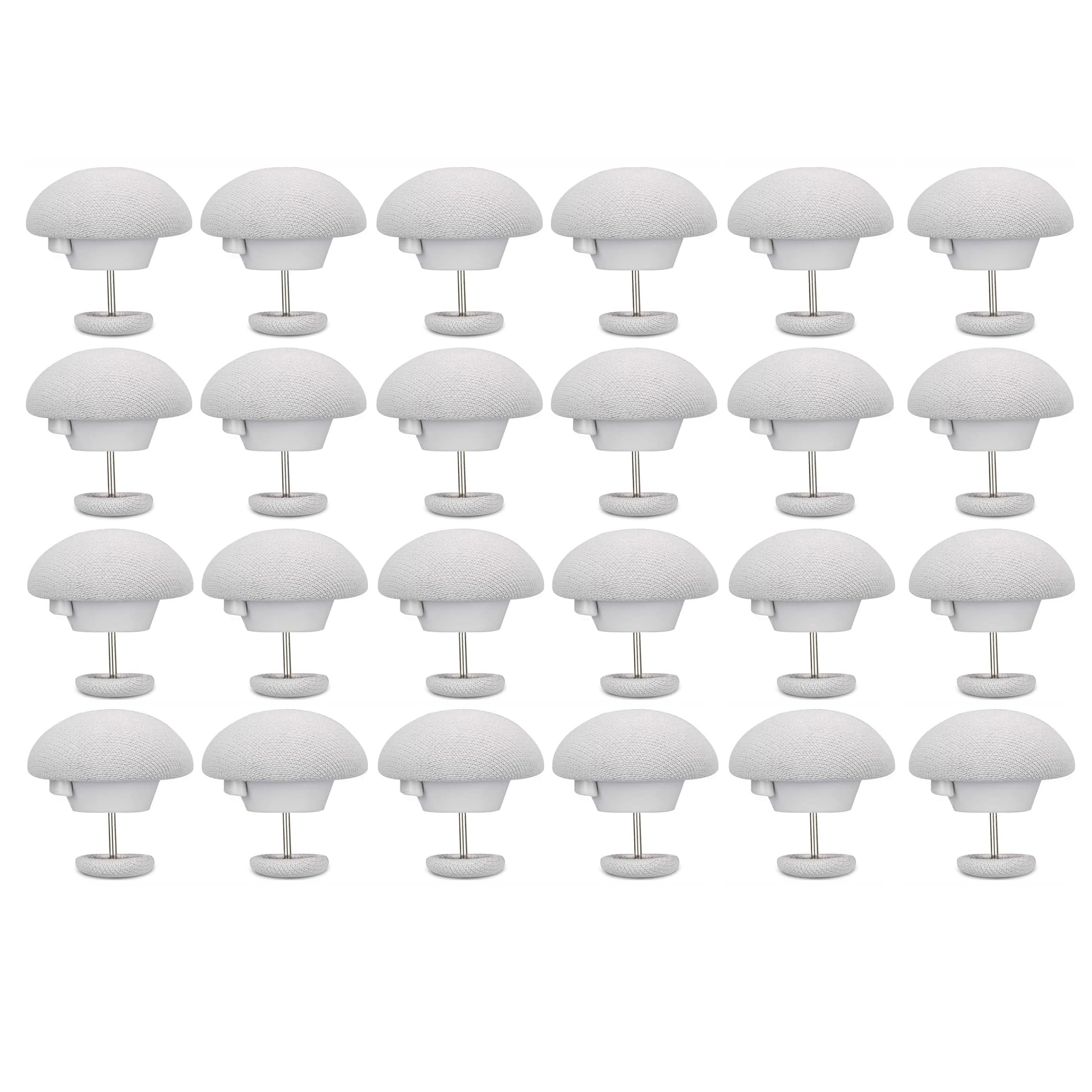 HKD Duvet Pin Duvet Clips, Duvet Cover Pins Comforter Clips with Soft Fabric Material | Double Sided Pin Fasteners with Long and Short Nails for Quilt, Cushions, Curtains- Set of 24