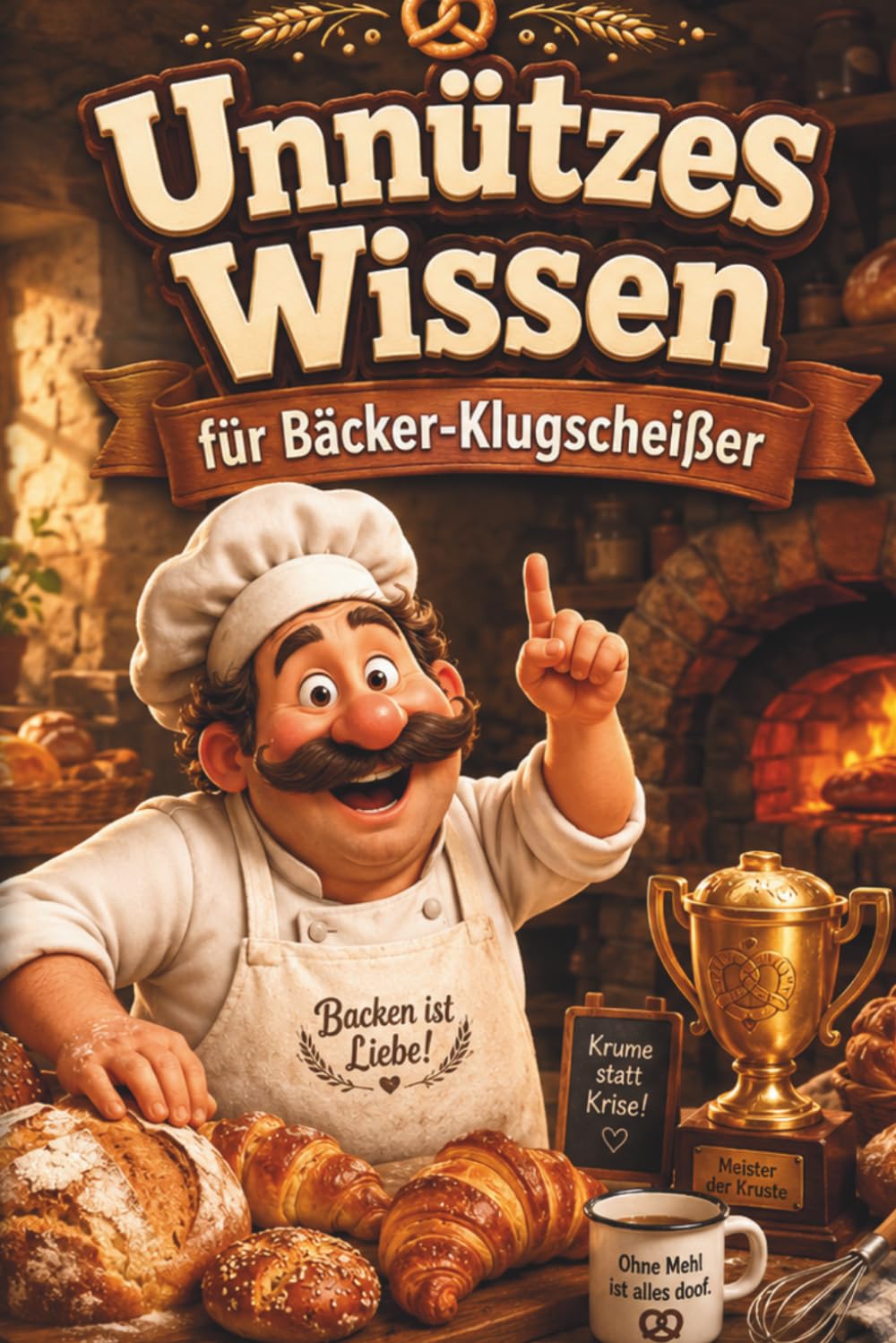 Unnützes Wissen für Bäcker-Klugscheißer: Kuriose & witzige Fakten als Geschenk für Bäcker
