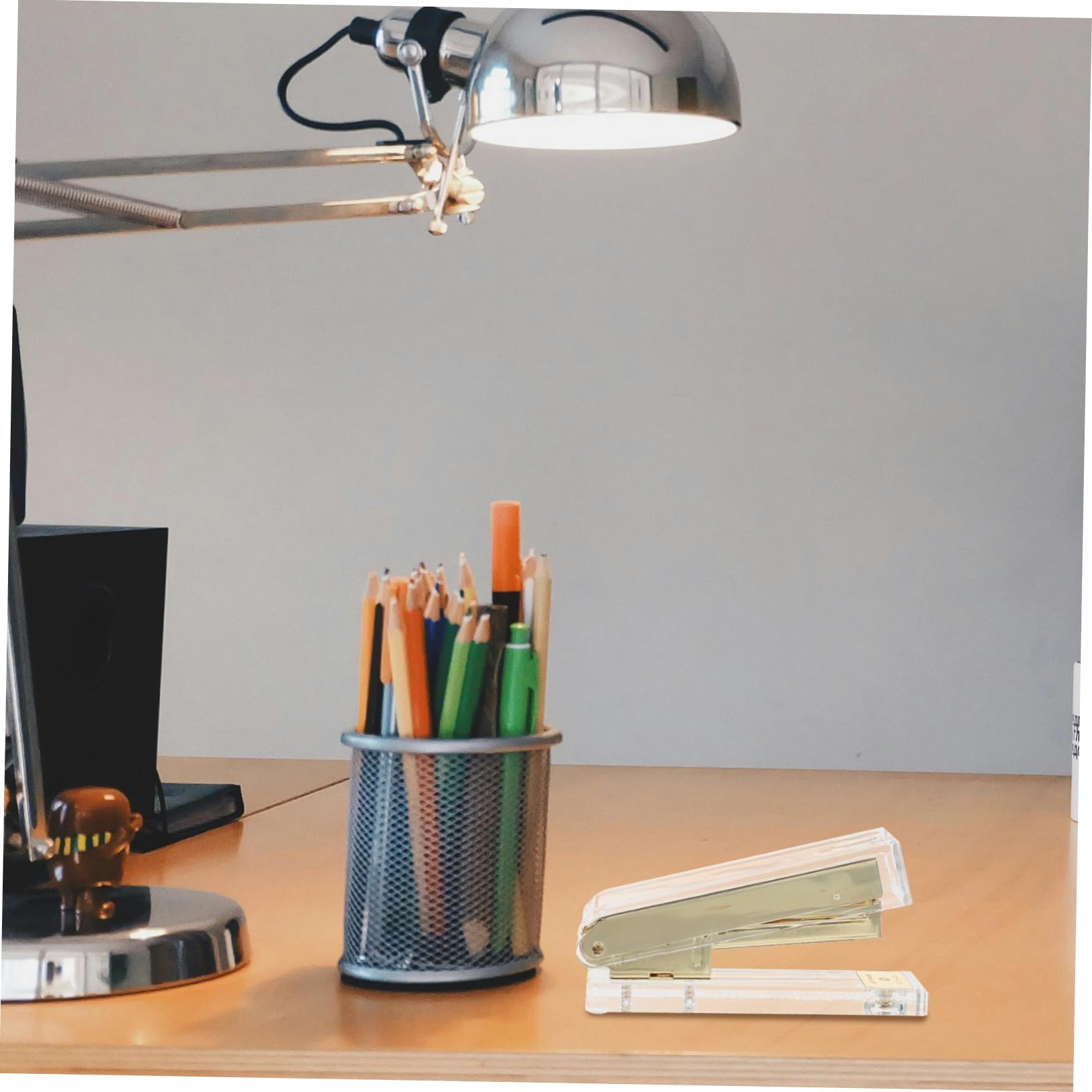 HOMSFOU 5 Stück Acryl Heftgerät Multifunktionales Bürogerät für Büro Langlebig und Tragbar für Heftarbeiten Schule Home Office und Bürobedarf