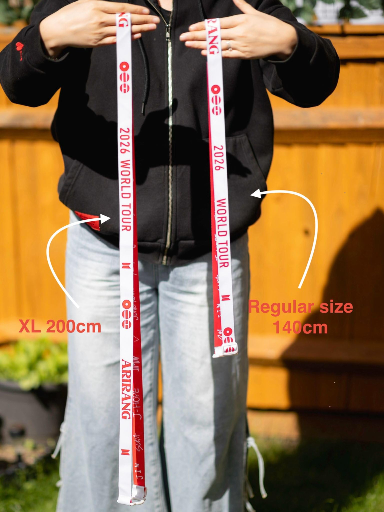 JUNIORE K-pop Lightstick Tracolla Regolabile XL Tracolla Tracolla Accessorio per Concerti, Extra Large 200 cm
