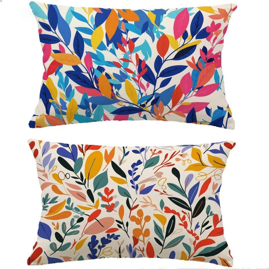 Housse de Coussin de Jardin 40x70 cm imperméable et anti-UV pour mobilier extérieur