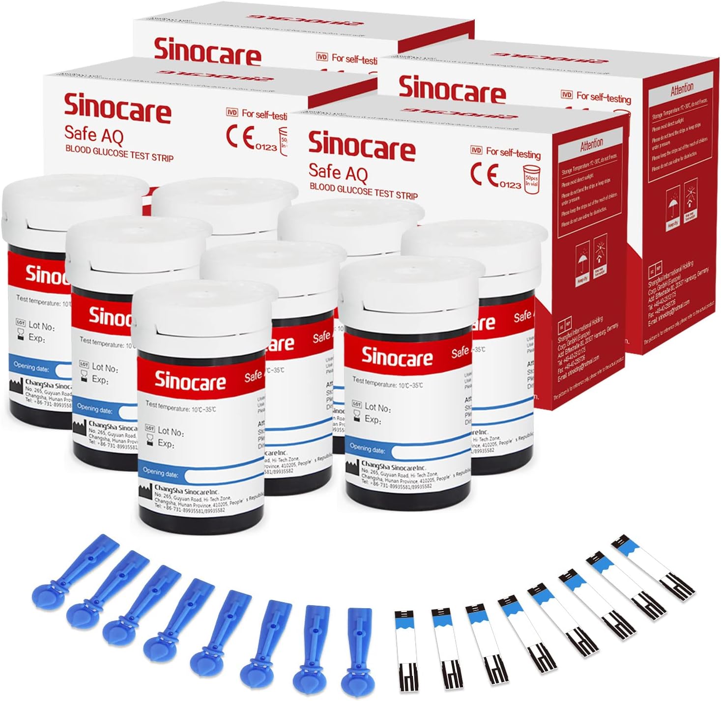 Sinocare Glucoetro Isuratore Gliceia Test Di Diagnostica E - Foto 8
