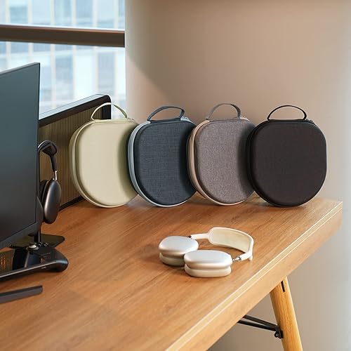 Miniatura 5 de Yinke Funda inteligente para Apple AirPods Max compatible con el modo de suspensión, organizador duro, portátil, funda de viaje, bolsa de
