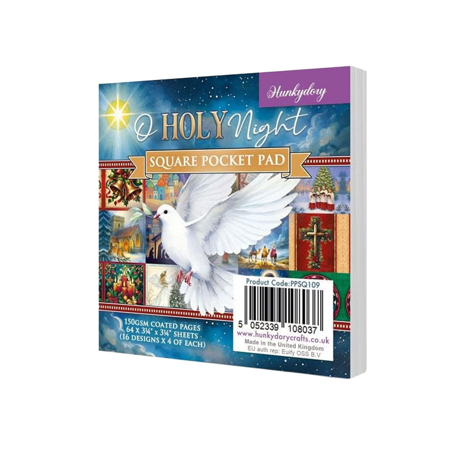 Hunkydory Mixed - O Holy Night Square Pocket Pad - Ppsq109
