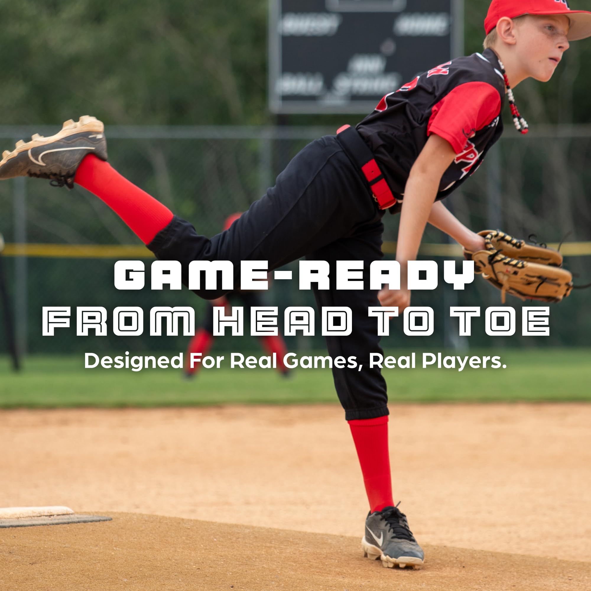 MadSportsStuff Chaussettes et ceinture pour softball ou baseball
