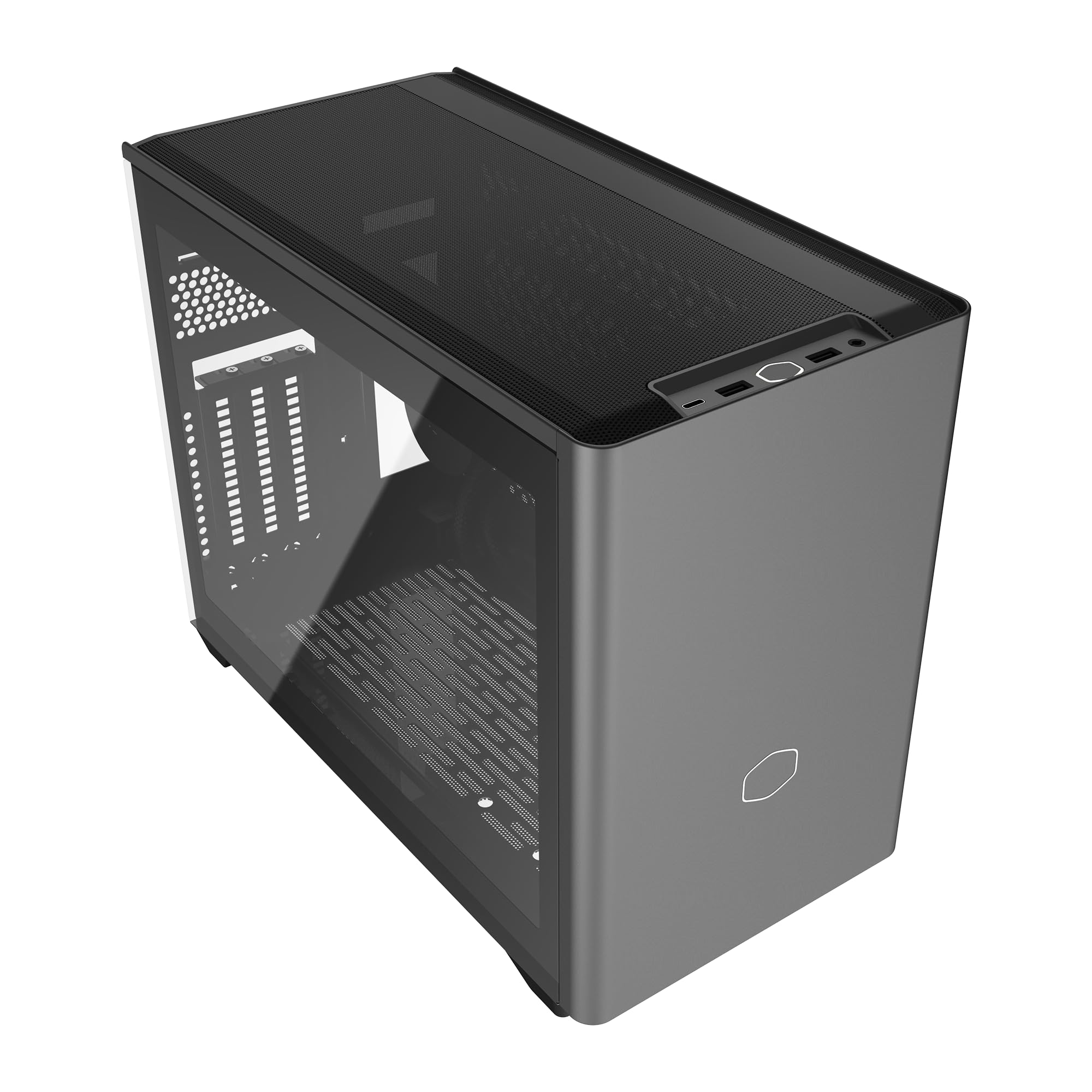 NR200P MAX V2 Mini-ITX PC Case Bundle – Includes 280mm AIO Liquid Cooler + 850W SFX 80 Plus Gold Power Supply PCIe 5.1 Ready PSU + PCIe 4.0 Riser Cable, Vertical GPU Mount