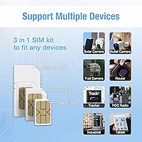 Vista 5 de EIOTCLUB Tarjeta SIM prepagada 5G/4G LTE - Compatible con redes nacionales para dispositivos IoT desbloqueados