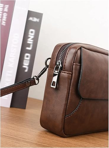 Miniatura 5 de Mens Purse Retro Handbag Fashion Business Casual Portable Large Capacity Multifunctional Wristlet Clutch Bag