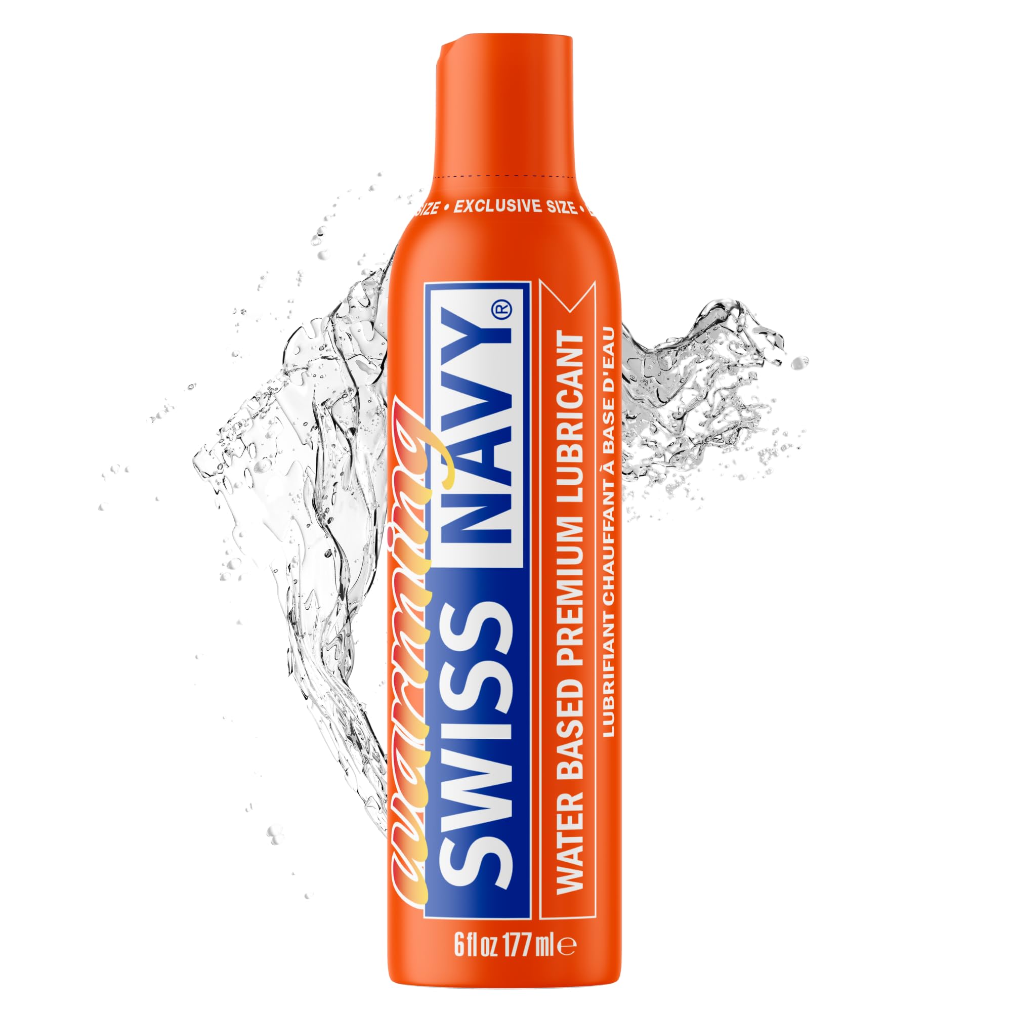 Swiss Navy Premium Warming Lubricant - 6 oz - Water-Based Gel for Men, Women & Couples - Increases Blood Flow & Relaxes Tissues - Smooth, Long-Lasting Consistency