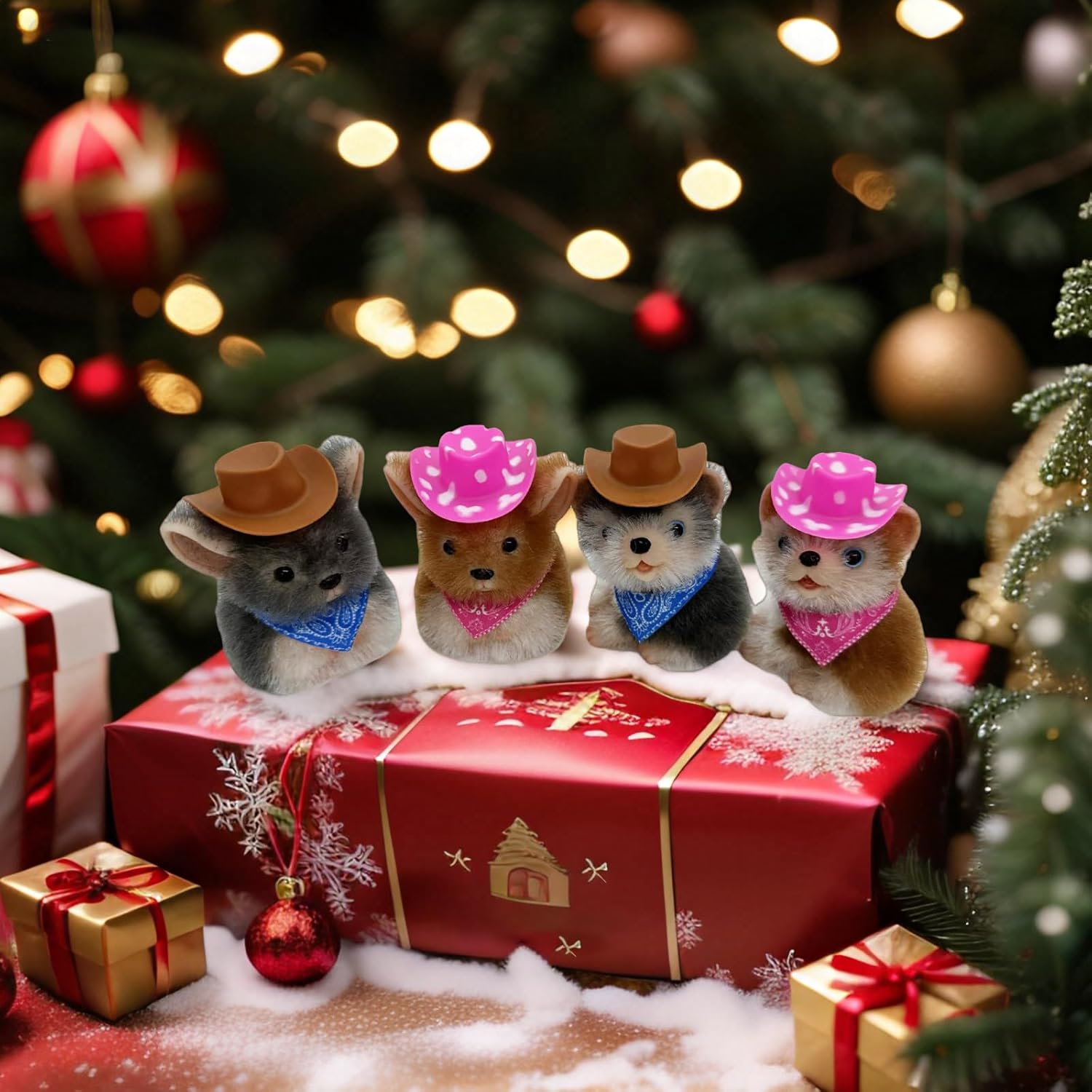 VOLOBE 4 Inches Silicone Chinchilla, Realistic Animal Toy as Silicone Piglet Companion with Sleeping Pad Accessories, Lifelike Silicone Mouse Handmade Gift for Kids, Boys & Girls (Grey)