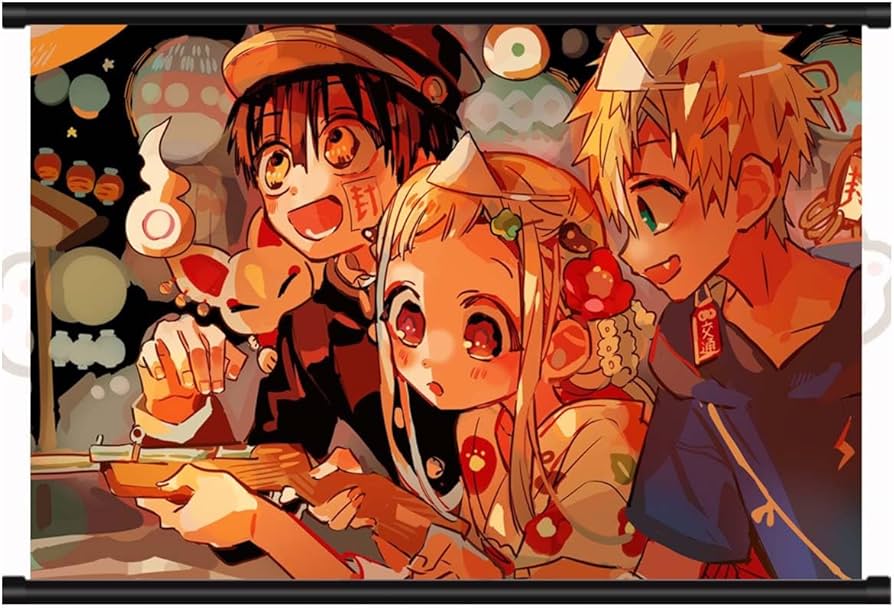 =地縛少年花子くん= 花子くん & 八尋寧々 & 源光 タペストリー 花子くん&八尋寧々&源光タペストリー【地縛少年花子くん】