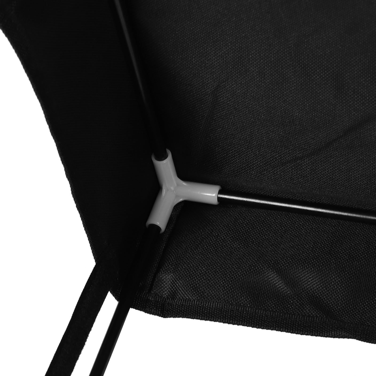 Cubierta Plegable para Carrito de Camping, Toldo Negro | Plástico y Tela, Protección UV y Resistencia al Clima, Incluye Parasol y Cubierta de Lluvia