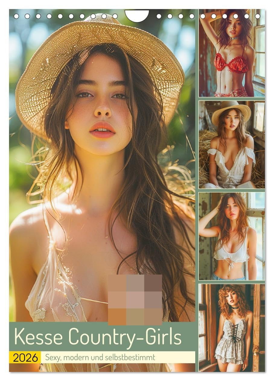 Saucy country girls - sexy, modern and self-determined UK-Version (Wall Calendar 2026 DIN A4 Portrait), CALVENDO 12 Month Wall Calendar โ image 1