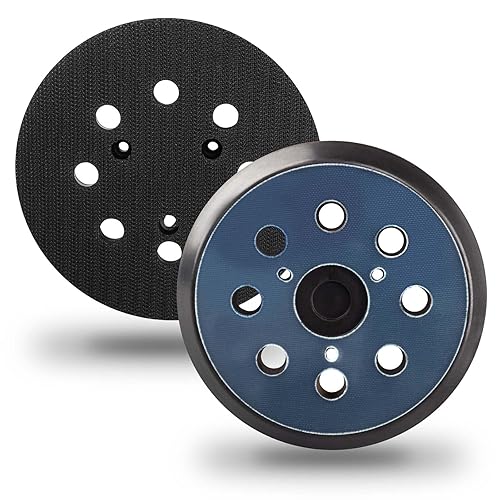 5 pulgadas 8 agujeros orbital lijadora gancho & Loop almohadilla de respaldo para DeWalt, Makita, Porter Cable y Hitachi Rando