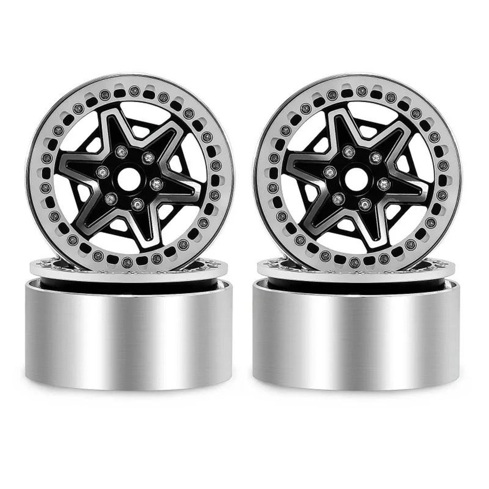 2,2" Alu Beadlock Felgen 4Stück Für Axial Für SCX10 Für Wraith 1/10 RC Auto