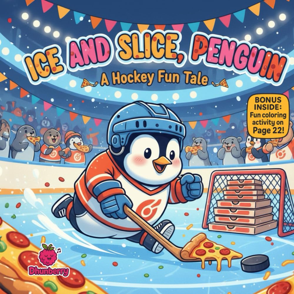 Ice and Slice, Penguin A Hockey Fun Tale: A Hockey Fun Tale About Trying Again, Team Spirit & Big Wins