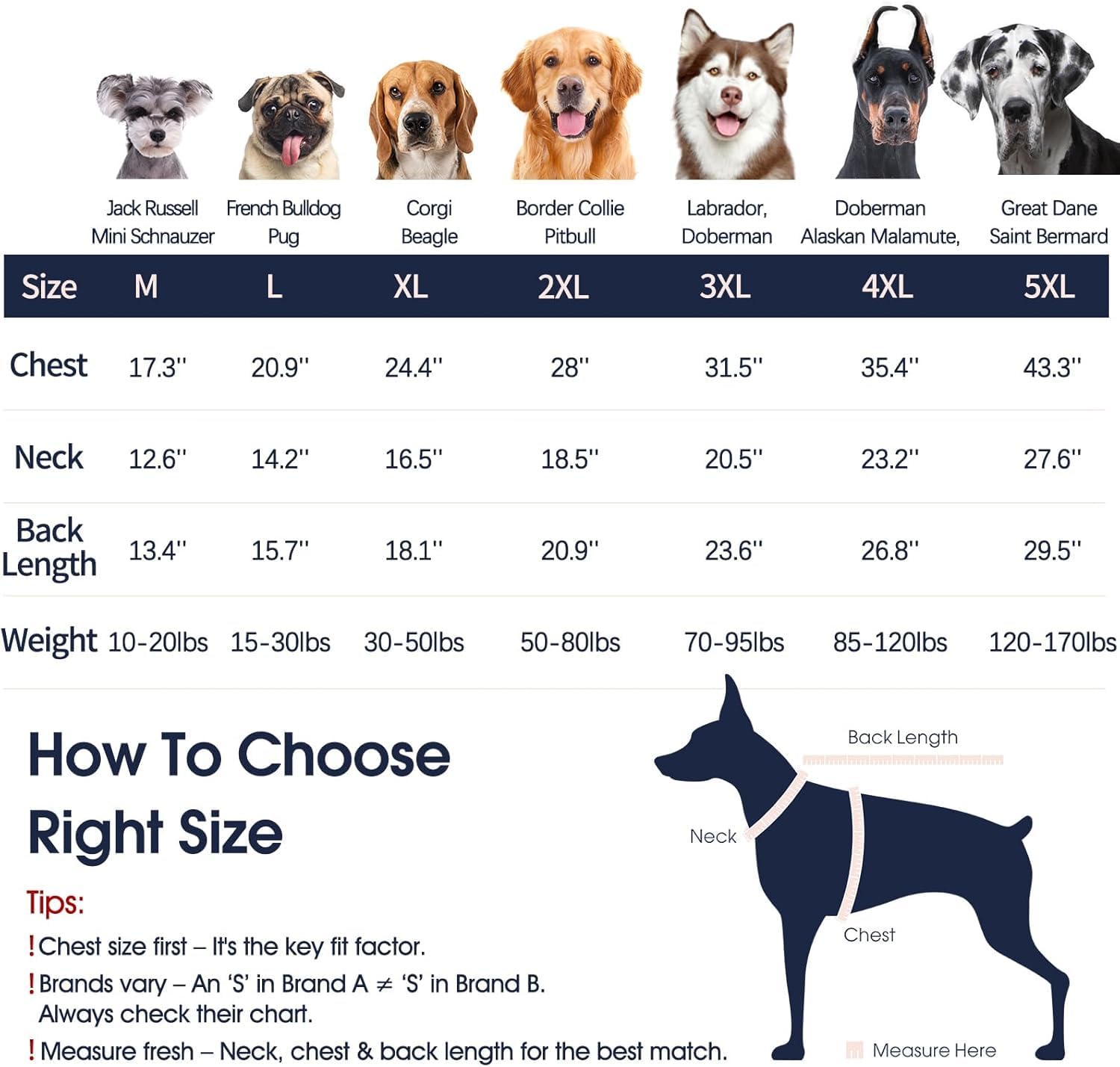 IECOii Maglione per cani extra large, taglia XXXXXL, maglione a collo alto in lana per cani, taglia 5XL, maglioni invernali per animali domestici, maglioni per cani per Dobermann, Dogga tedesca