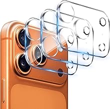 QULLOO Rear Camera Protector for 17 Pro Max, 9H Tempered Glass Rear Lens Protector, Anti-Scratch, Ultra HD, 3 Pieces