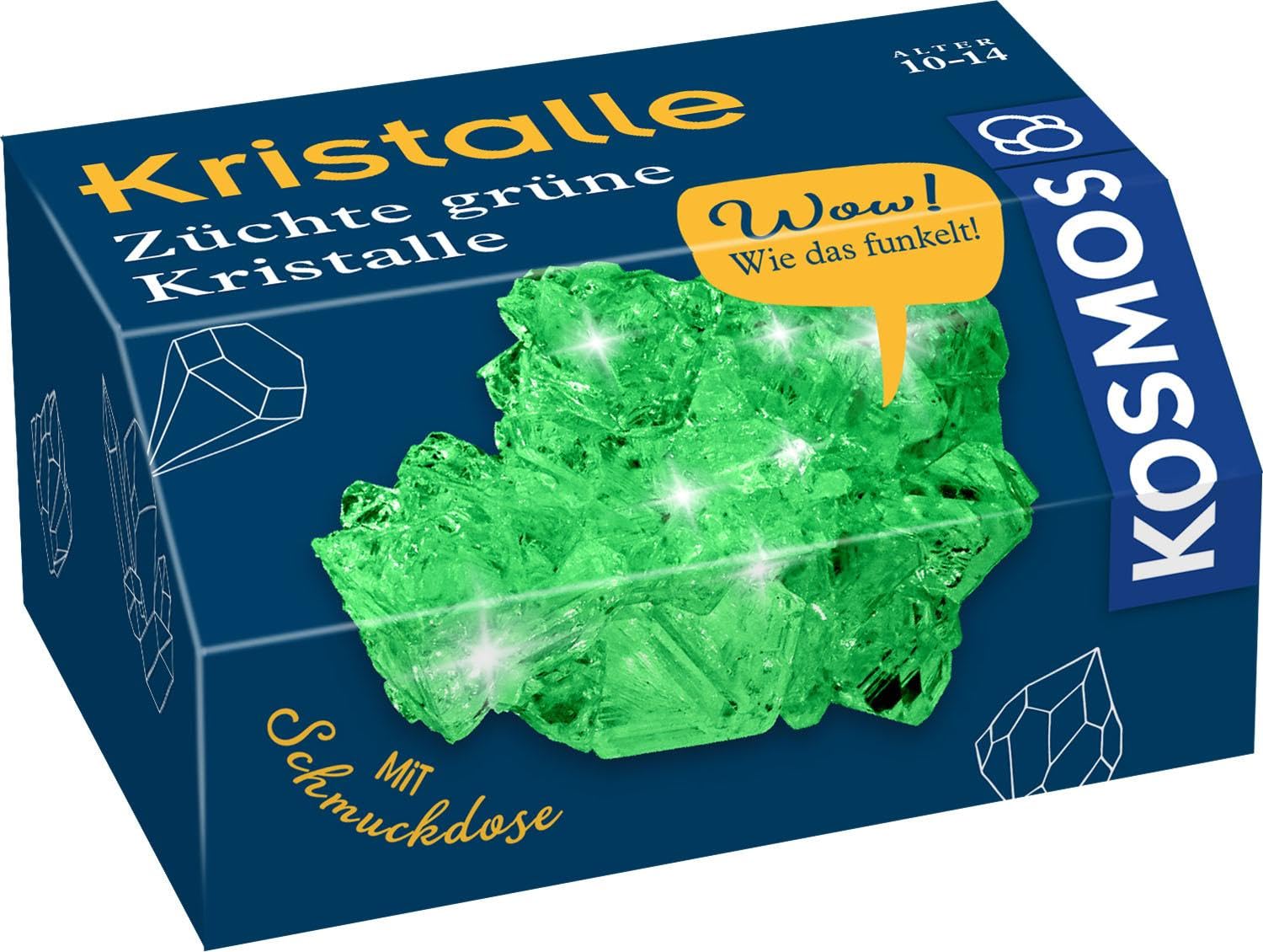 Kosmos Grow your own green crystals, 7 x 10 x 5 cm