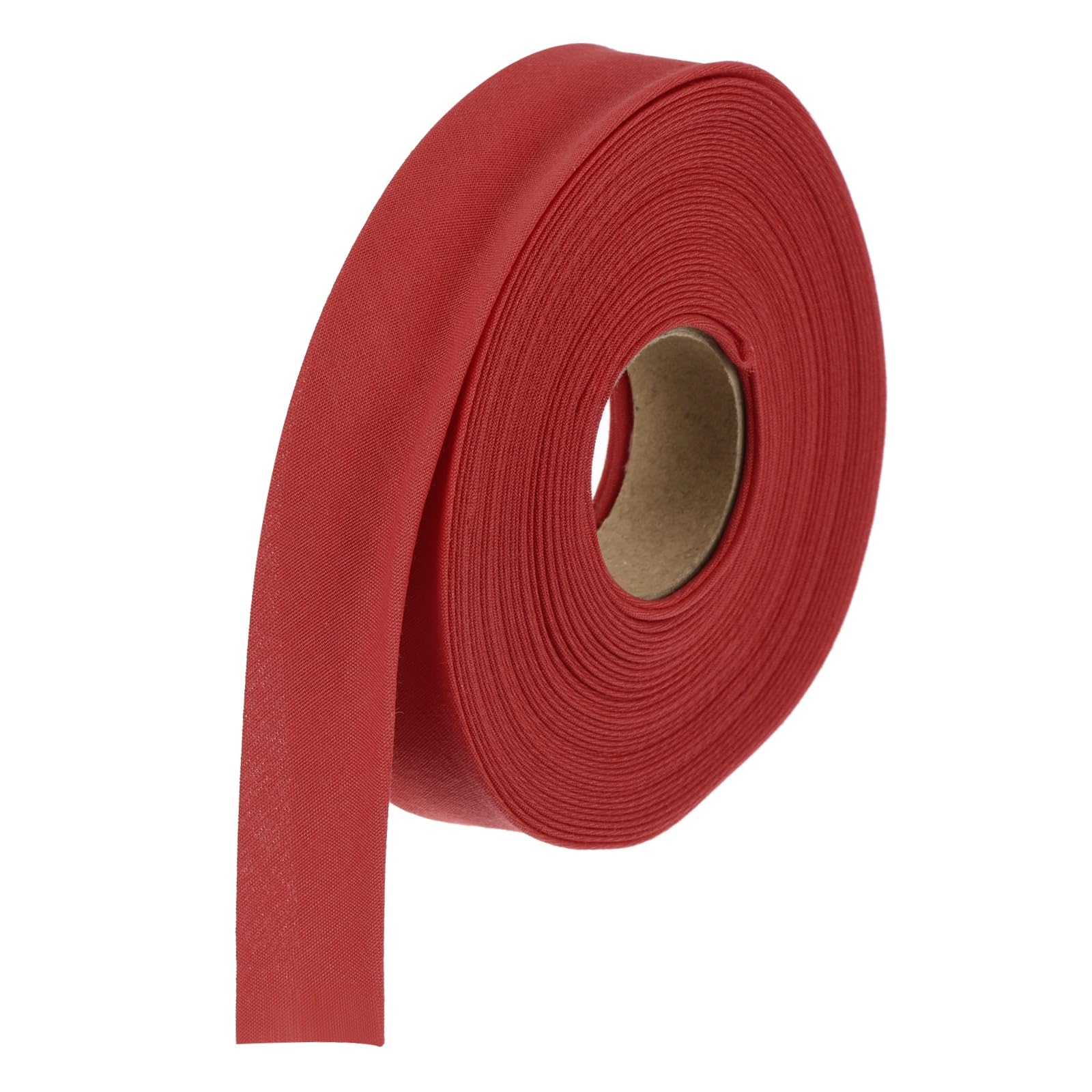 sourcing map 3/4 Inch Double Fold Bias Tape Polyester Continuous Bulk Bias Tape for Sewing Seaming Quilting Hemming Binding Crafts (Wine Red 6 Yards) — image 1