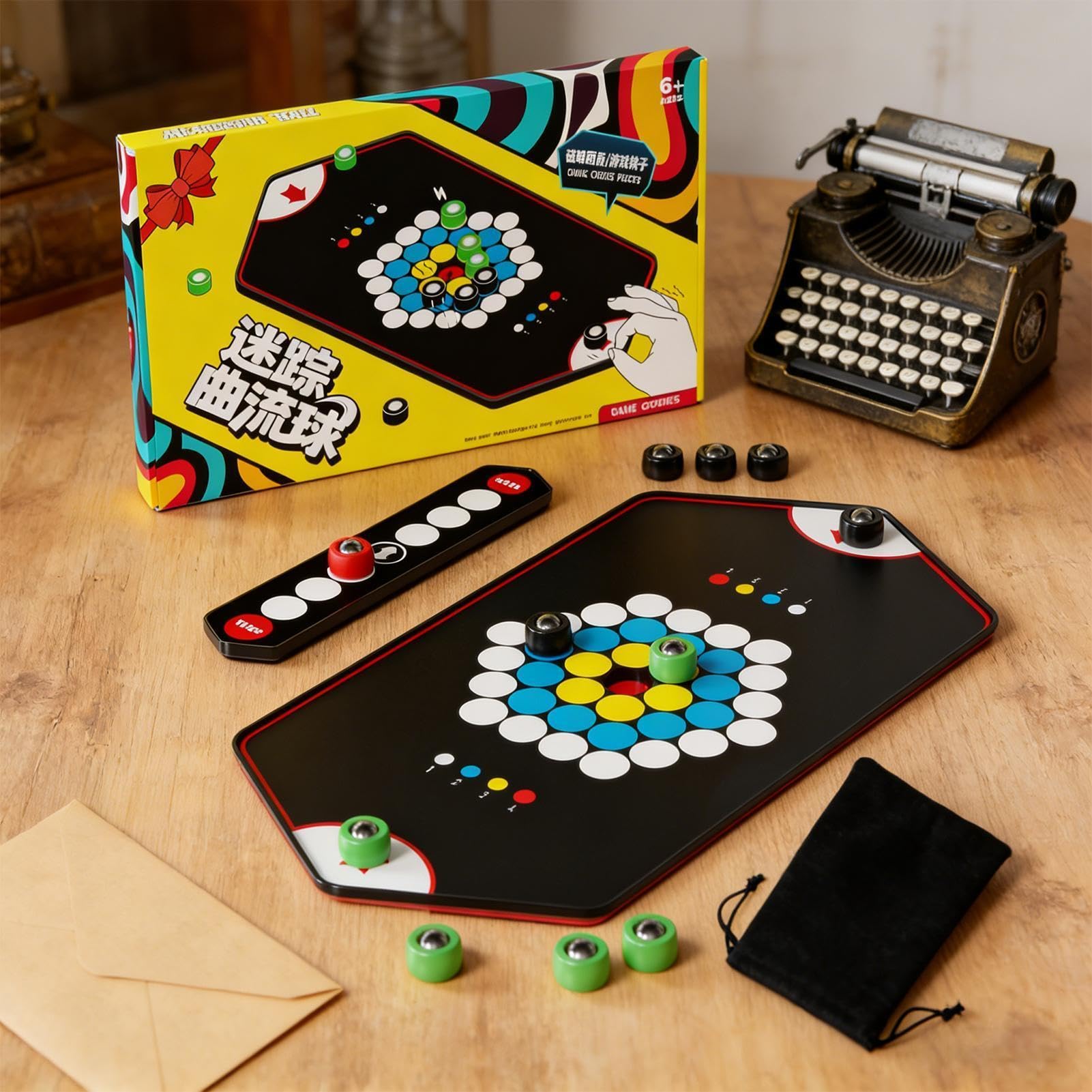 Magnetisches Spiel – Interaktives Brettspiel für Familien | für zwei Spieler, Reisen, für Schule, Zuhause, Partys