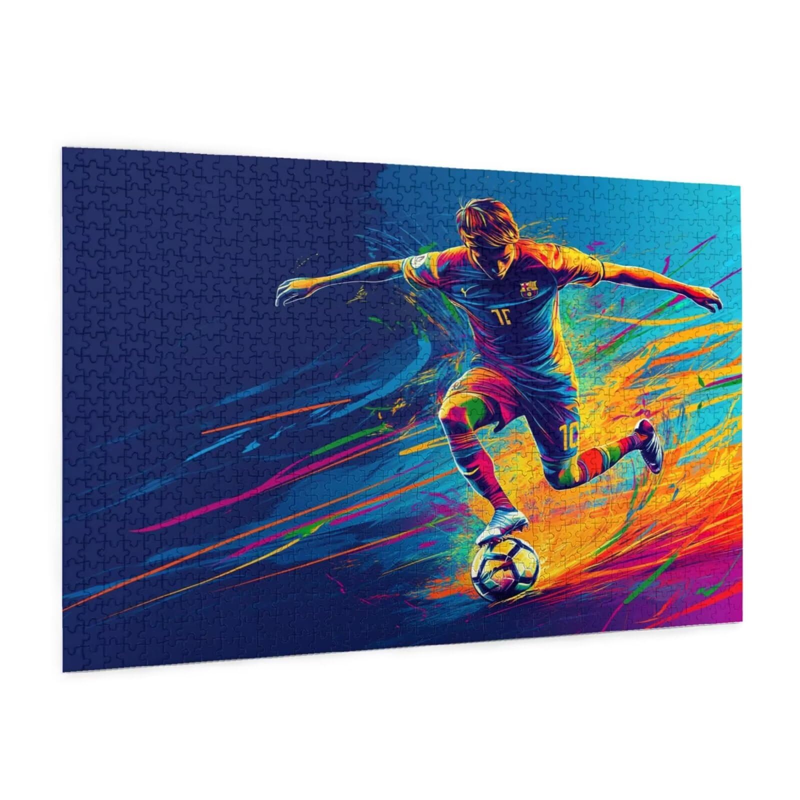 6000 Piece Jigsaw Puzzle Football Jigsaw Puzzles for Adults Motion Impossible Puzzle Challenging High Difficulty Activity, Gift Box Packaging, Great Gift Idea for Family Friends 105x180 CM -2363y