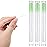 Maitys 180 Pcs Earrings Hole Cleaner, Piercing Cleaner Floss, Rose Fragrance Odor Removal Ear Care, Piercing Floss Disposable Aftercare Cleaning Tool(Green)