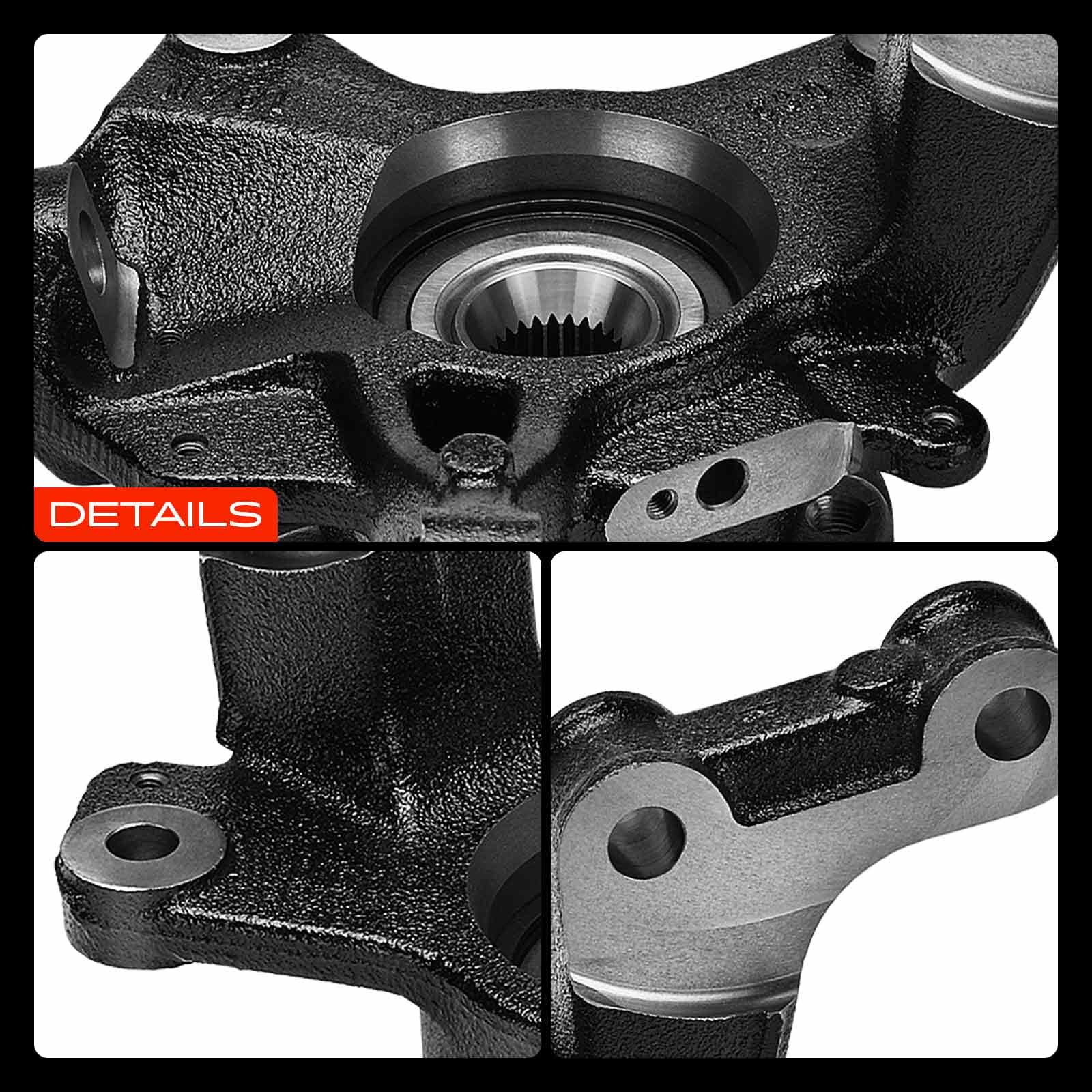 Frankberg Caja de cojinete de rueda completa Eje delantero derecho Compatible con M.e.g.a.n.e III Coupé DZ0/1 M.e.g.a.n.e III Compacto B3 BZ0/1 Scénic III JZ0/1 Replace# 400147163R