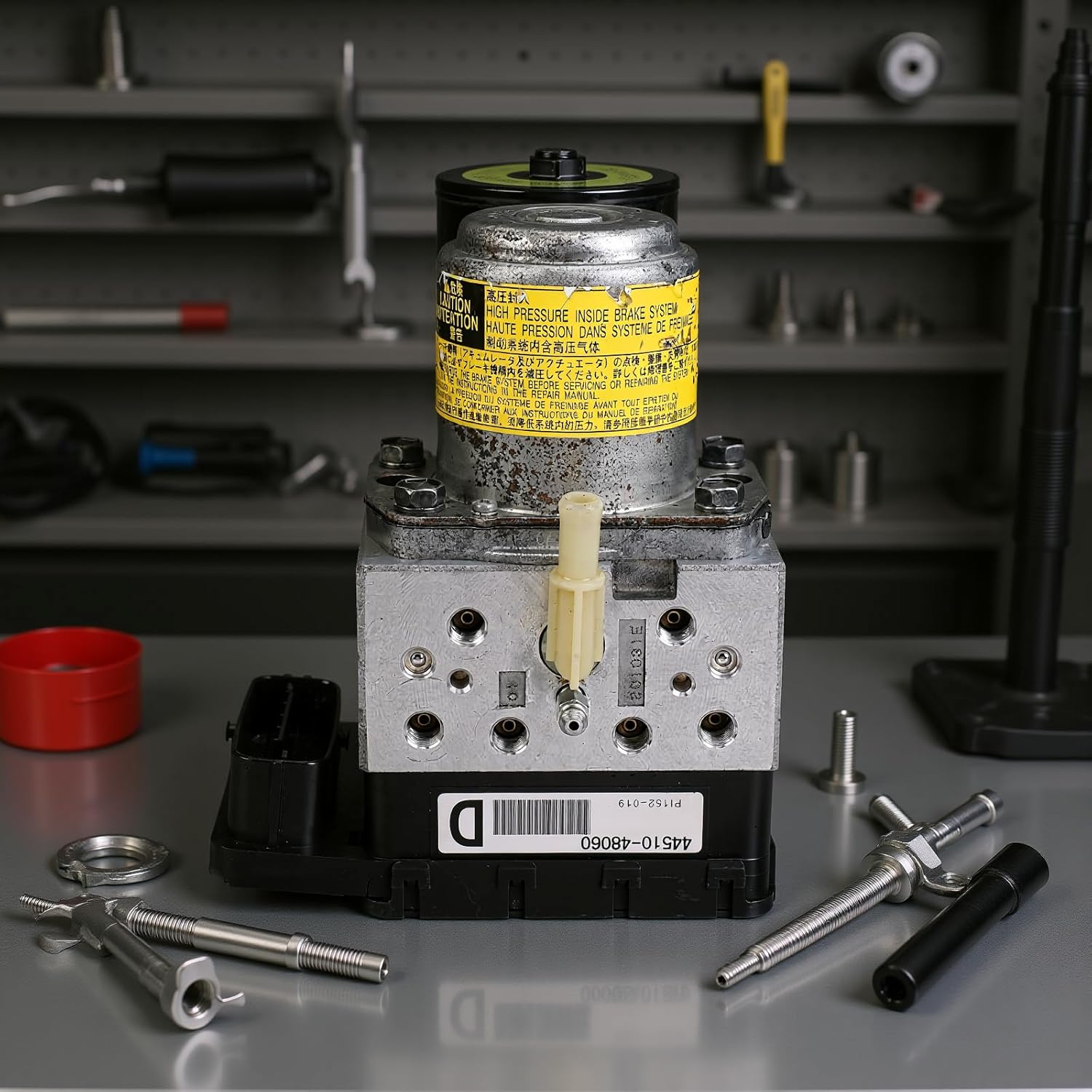 ABS Pump Actuator, ABS Brake Actuator Pump Control Module Assembly with Stable and Enduring, Enhanced Braking Performance, Ideal Replacement for Cars