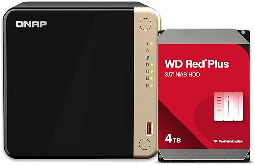 Miniatura 40 de QNAP TS-664-8G-US NAS de escritorio de alto rendimiento de 6 bahías con procesador Intel Celeron Quad-Core, ranuras PCIe M.2 y conectividad de red