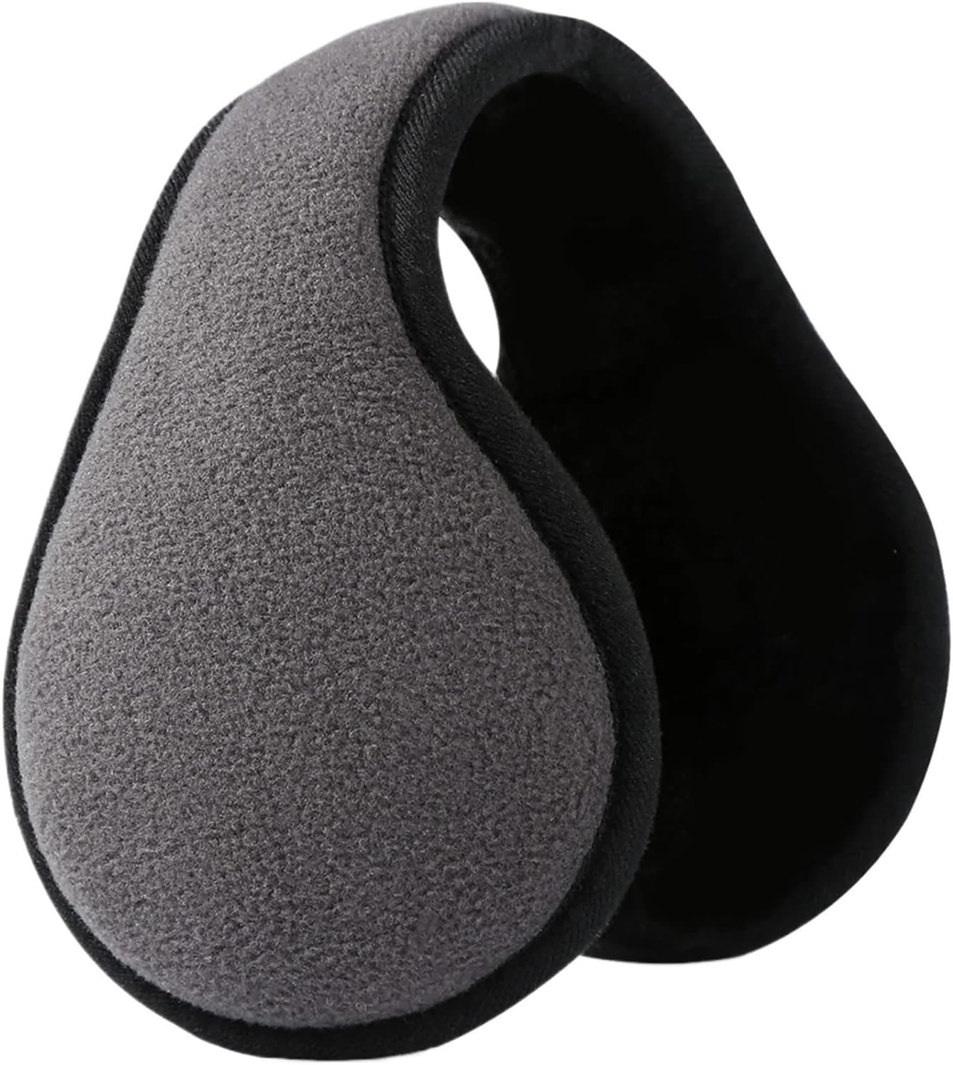 Winter Fleece Ear Warmers Muffs 3Pcs Winter Unisex Thicken Warm Fur Earmuffs for Men Women Outdoor Cycling Skiing(Grey Black)