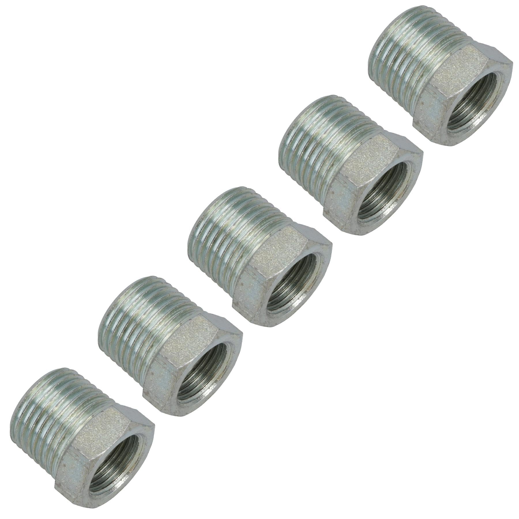 Adaptador BSP 1/2 a 3/8 hembra para corregir medidas de grifería y tubos 5 pcs