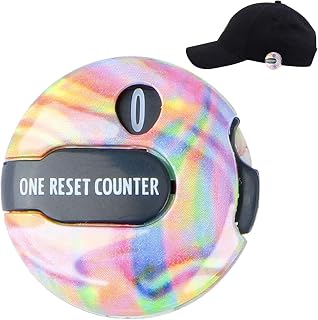 Rianpesn Golpes Golf – Mini Clicker Golf for Strokes, Simple Accessory Marker Up to 12 Shots with Touch Reset and Clip, Golf Gadgets for Women